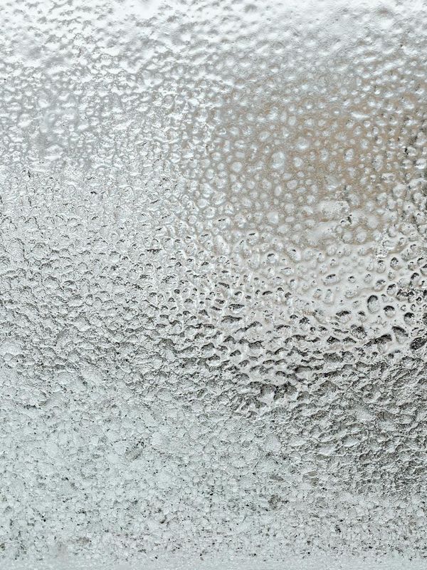 Abstract ice patterns with frosted glass surface texture